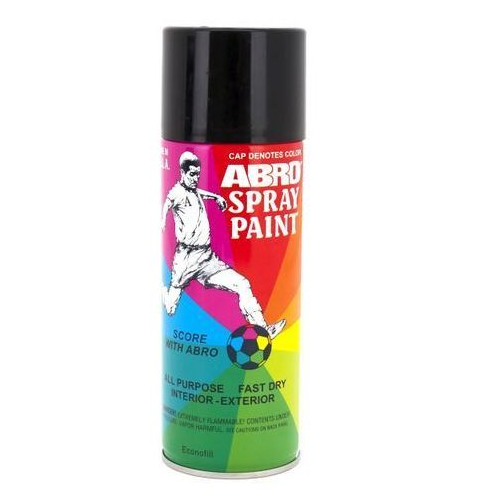 Abro Spray Paint Multipurpose Spray Paint For Cars, Motorcycles Color Black