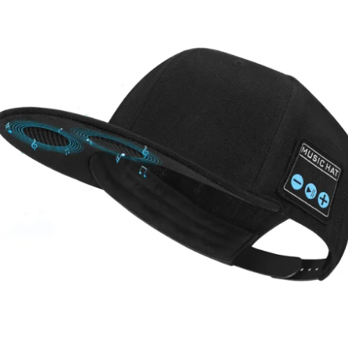 Wireless Baseball Cap with Bluetooth Speaker and Mic