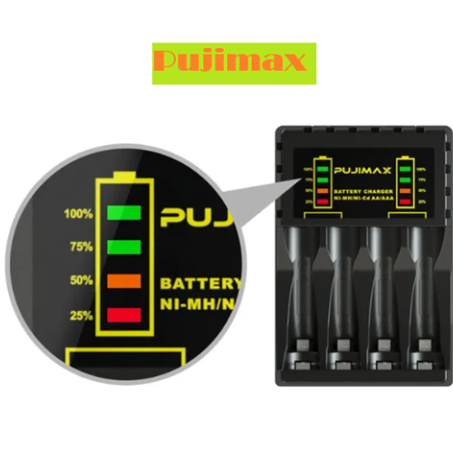 PUJIMAX fast charger multi-slot NiCd battery charger